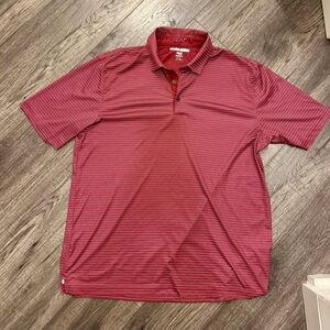 Greg Norman Collection Red Performance Polo Shirt